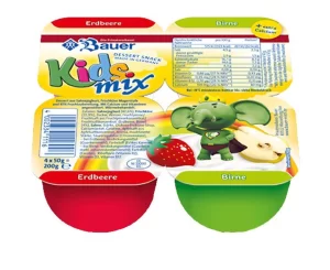 Phô mai hoa quả Kids Mix vị dâu lê